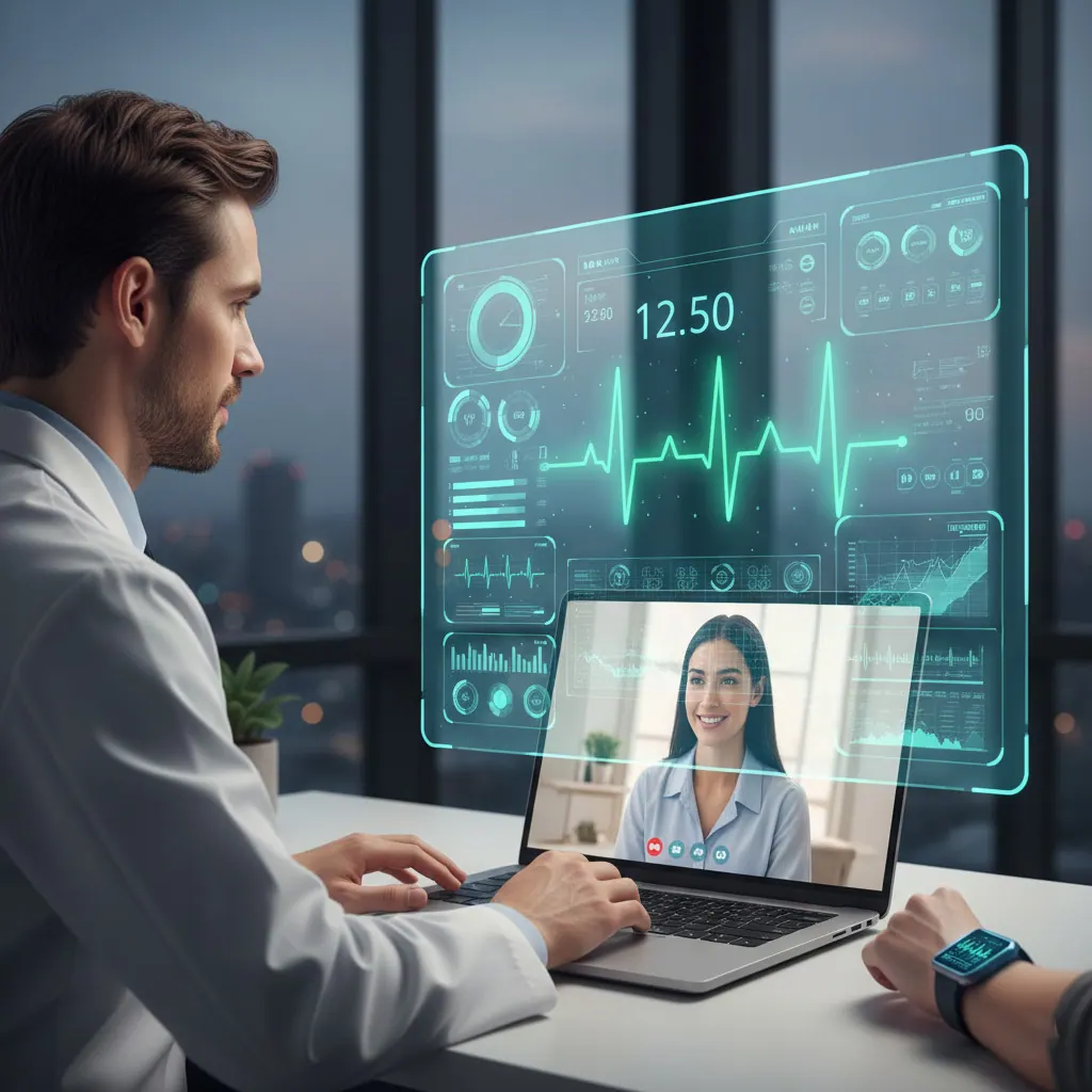 Remote patient monitoring through a telemedicine platform